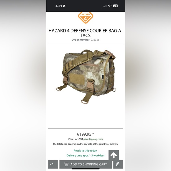 Hazard 4 Defense Courier Tactical Laptop Messenger Bag, ATACS - MSG-DFC-ATS - Picture 2 of 10